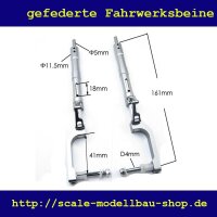 ScaleMod gefederte Fahrwerksbeine P51 2-Bein Kit 161 mm...