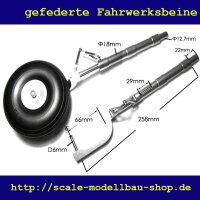 ScaleMod gefederte Fahrwerksbeine Zero 2-Bein Kit 258 mm...