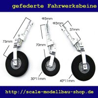 ScaleMod gefederte Fahrwerksbeine 3-Bein Kit 70/75 mm  (...