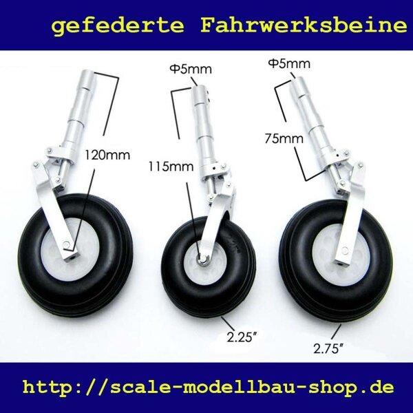 ScaleMod gefederte Fahrwerksbeine 3-Bein Kit 120/106 mm  ( SC.003.041 )