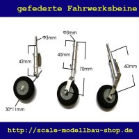 ScaleMod gefederte Fahrwerksbeine 3-Bein Kit 70/60 mm  (...