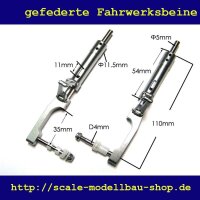 ScaleMod gefederte Fahrwerksbeine 2-Bein Kit 110 mm  (...