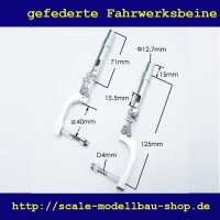 ScaleMod gefederte Fahrwerksbeine 2-Bein Kit 125 mm  (...