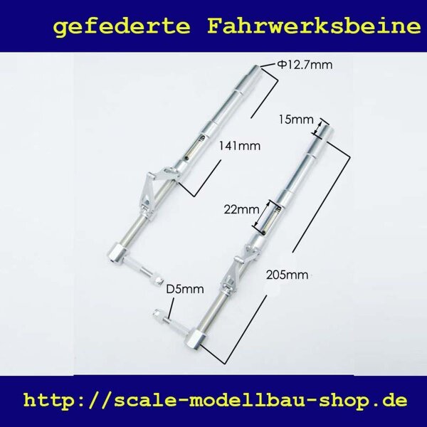 ScaleMod gefederte Fahrwerksbeine 2-Bein Kit 205 mm  ( SC.003.049 )