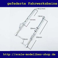 ScaleMod gefederte Fahrwerksbeine 2-Bein Kit 205 mm  (...