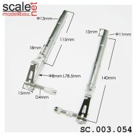 ScaleMod gefederte Fahrwerksbeine 2-Bein 140 mm  (...