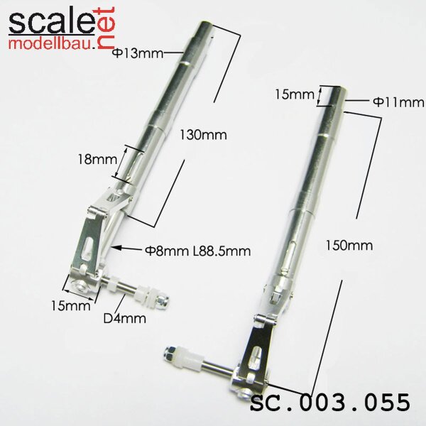 ScaleMod gefederte Fahrwerksbeine 2-Bein 150 mm  ( SC.003.055 )