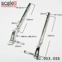 ScaleMod gefederte Fahrwerksbeine 2-Bein 150 mm  (...