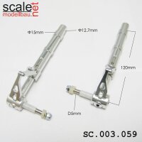 ScaleMod gefederte Fahrwerksbeine 2-Bein 12,7mm / 5mm...