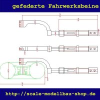 ScaleMod gefederte Fahrwerksbeine 2-Bein 190mm (für...
