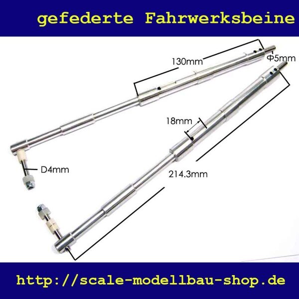 ScaleMod gefederte Fahrwerksbeine 2-Bein Kit 214 mm  ( SC.003.070 )