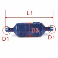 ScaleMod Kraftstoff-Filter Lange Ausführung 43 mm Blau oder Schwarz  (  )