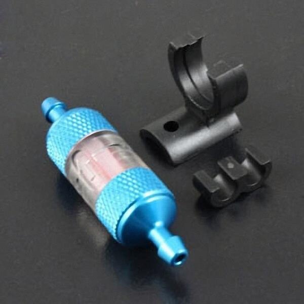 ScaleMod Leichter Kraftstoff-Filter Alu 50 mm zerlegbar Blau  (  )
