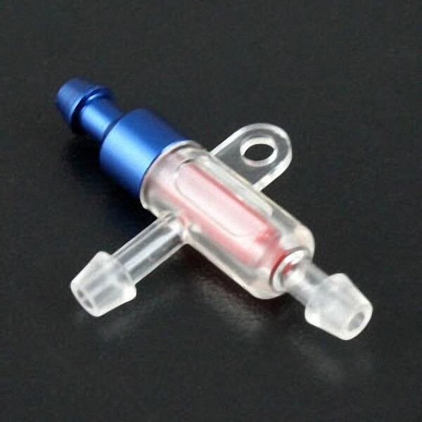 ScaleMod Leichter Kraftstoff-T-Filter Alu 36 mm zerlegbar Blau  (  )