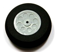 ScaleMod Rad mit Moosgummi Reifen D30x11 mm 2mm Achse  (...