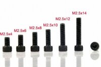 ScaleMod Zylinderschrauben 12,9 Inbus DIN912-1983 M2,5x4...