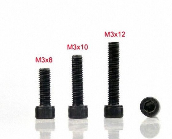 ScaleMod Zylinderschrauben 12,9 Inbus DIN912-1983 M3x8 100Stk  (  )