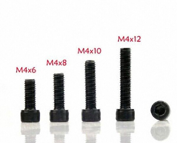 ScaleMod Zylinderschrauben 12,9 Inbus DIN912-1983 M4x6 100Stk  (  )