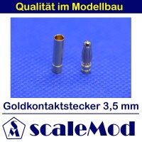 scaleMod Goldkontaktstecker 3,5 mm Stecker/Buchse (5...