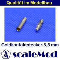 scaleMod Goldkontaktstecker 3,5 mm Stecker/Buchse (5...