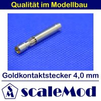 scaleMod Goldkontaktstecker 4,0 mm Stecker/Buchse (5 Paar)  ( SC.10.0003 )