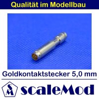 scaleMod Goldkontaktstecker 5,0 mm Stecker/Buchse (5 Paar)  ( SC.10.0004 )