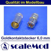 scaleMod Goldkontaktstecker 6,0 mm Stecker/Buchse (5...
