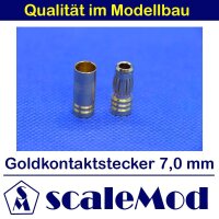 scaleMod Goldkontaktstecker 7,0 mm Stecker/Buchse (2...