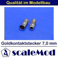 scaleMod Goldkontaktstecker 7,0 mm Stecker/Buchse (2...