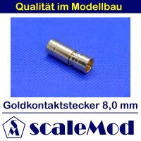 scaleMod Goldkontaktstecker 8,0 mm Stecker/Buchse (2 Paar)  ( SC.10.0008 )