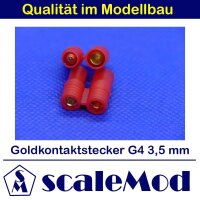 scaleMod Goldkontaktstecker EC 4,0 mm mit Gehäuse Stecker/Buchse (5 Paar)  ( SC.10.0021 )