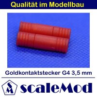 scaleMod Goldkontaktstecker EC 4,0 mm mit Gehäuse Stecker/Buchse (5 Paar)  ( SC.10.0021 )