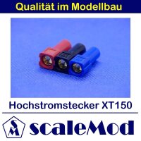 scaleMod Hochstromstecker XT150 (3Stk je 1x blau, schwarz, rot)  ( SC.10.0034 )