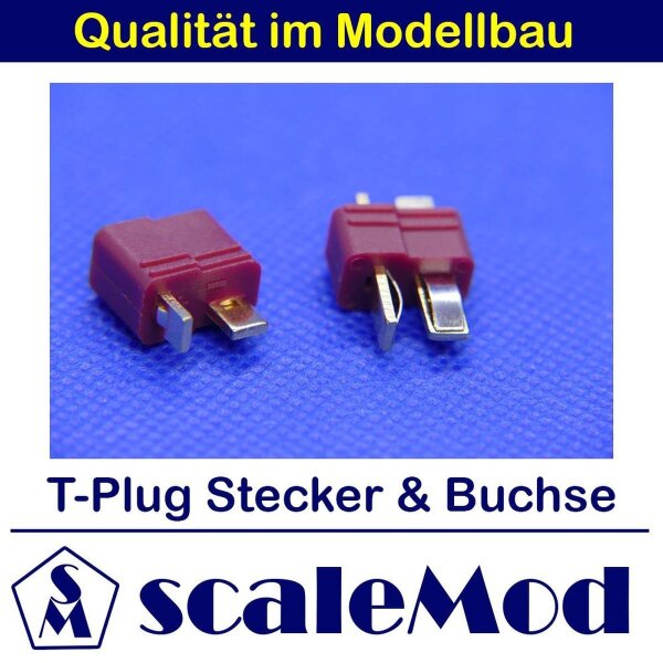 scaleMod T-Plug Stecker/Buchse (5 Paar)  ( SC.10.0040 )