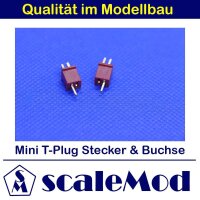scaleMod Mini T-Plug Stecker/Buchse (5 Paar)  ( SC.10.0041 )