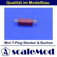 scaleMod Mini T-Plug Stecker/Buchse (5 Paar)  ( SC.10.0041 )