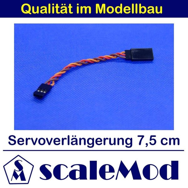 scaleMod Servoverlängerung 26AWG Twisted 7,5cm (5 Stk)  ( SC.11.0010 )