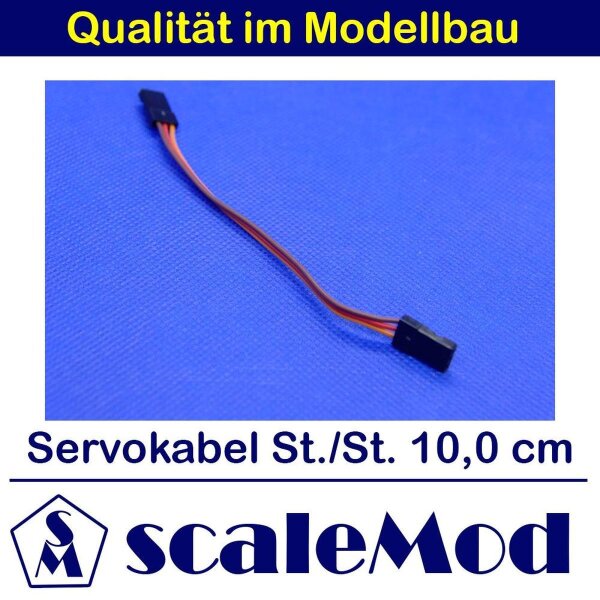 scaleMod Servokabel JR Stecker/Stecker 26AWG 10cm (5 Stk)  ( SC.11.0020 )
