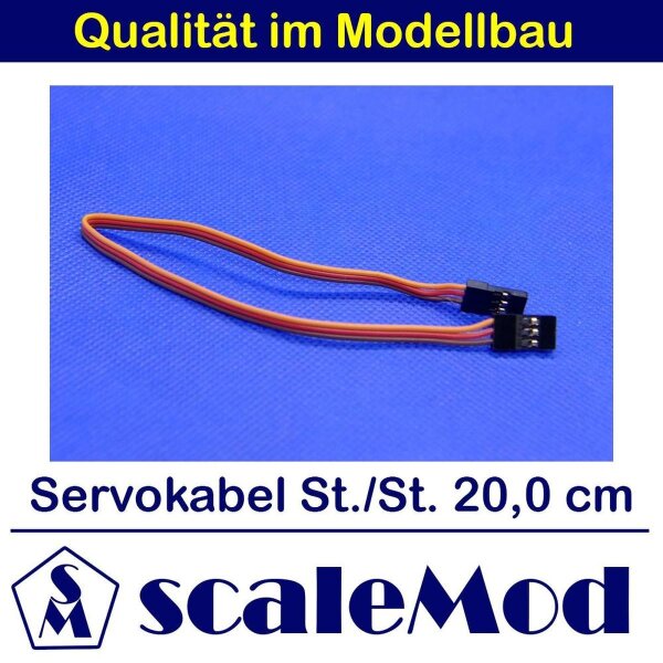 scaleMod Servokabel JR Stecker/Stecker 26AWG 20cm (5 Stk)  ( SC.11.0021 )