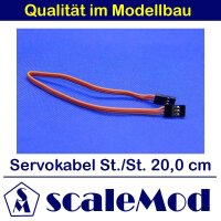 scaleMod Servokabel JR Stecker/Stecker 26AWG 20cm (5 Stk)...