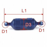 ScaleMod Kraftstoff-Filter Lange Ausf&uuml;hrung 43 mm Blau oder Schwarz