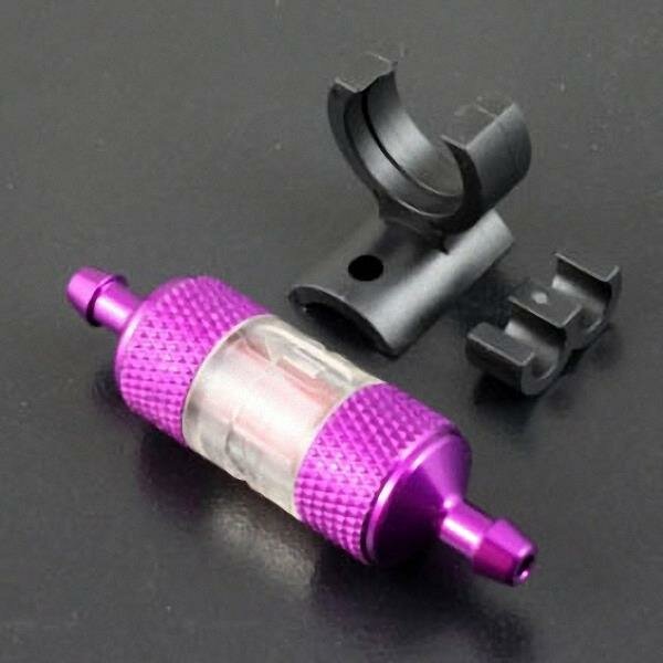 ScaleMod Leichter Kraftstoff-Filter Alu 50 mm zerlegbar Violett