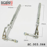 ScaleMod gefederte Fahrwerksbeine 2-Bein 12,7mm / 5mm...