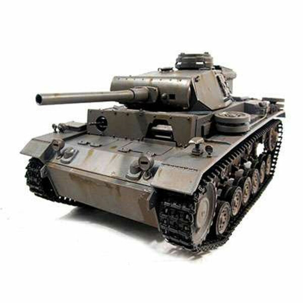 Vollmetall Panzer 1:16 Panzer III 2,4GHz True Sound (Metall Grau)