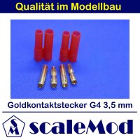 scaleMod Goldkontaktstecker EC 3,5 mm mit Geh&auml;use...