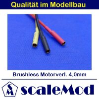 scaleMod Brushless Motorkabelverl&auml;ngerung 16AWG 4,0 mm  10cm (3 Stk, je 1x rot/schwarz/gelb)