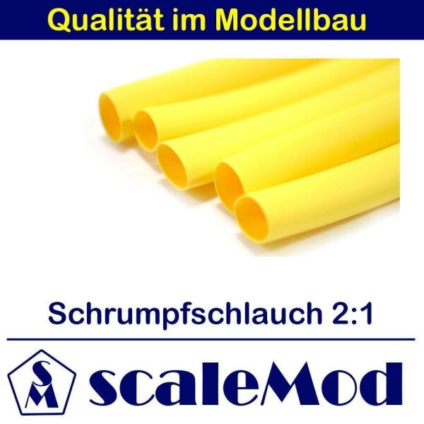 scaleMod Schrumpfschlauch 2:1  6,0 mm gelb 5 m