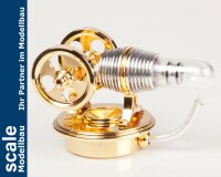 Krick Stirlingmotor Twin Gold montiert