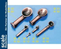 Krick L&uuml;fter Metall br&uuml;niert H32 mm  (VE4)