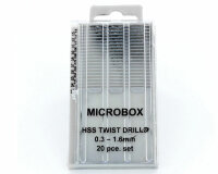 Krick Microbox 20 HSS Bohrer 0,3-1,6 mm metrisch